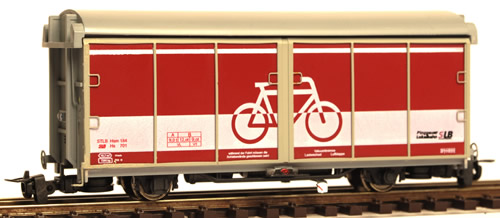 Ferro Train 812-701 - Austrian SLB Hs 701 bicycle transporter,red-white, 